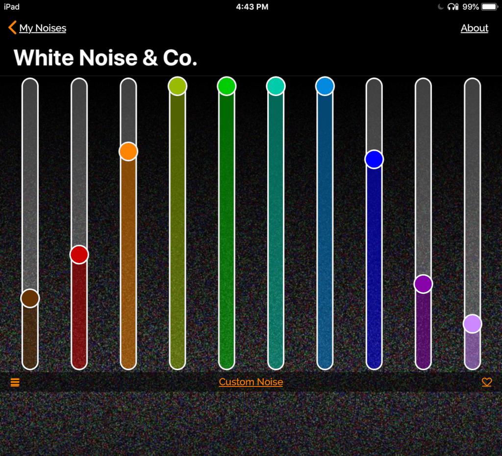 White Noise for Snore Blocking Equalizer Settings