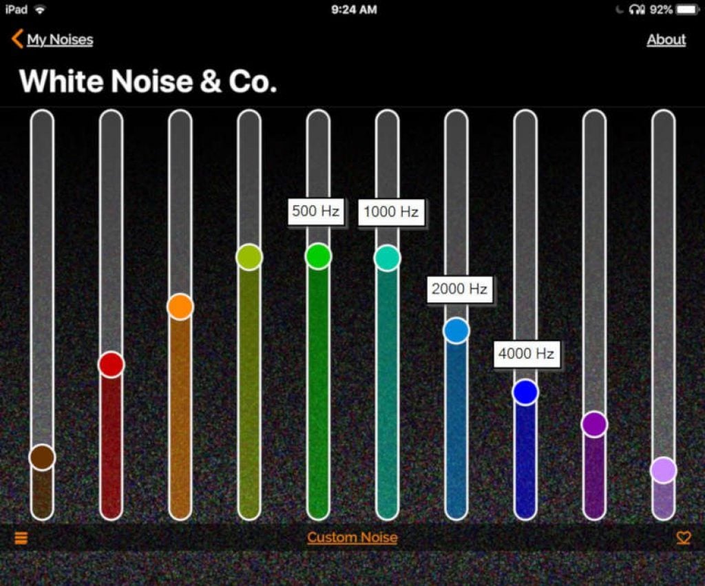 Speech noise blocking settings