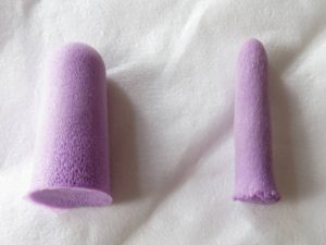 rolled foam earplug
